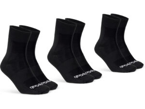 GripGrab Lightweight SL Regular Cut Summer Socks 3-Pack S, black