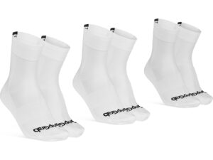 GripGrab Lightweight SL Regular Cut Summer Socks 3-Pack L, white