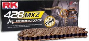 RK GB428MXZ1 Offroad/Street Kedja Guld +CL (clip kedjelås) 132