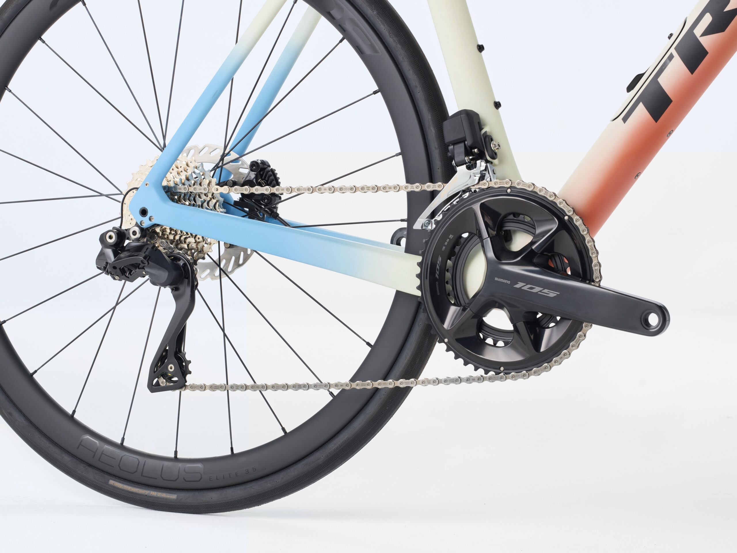 TREK Domane SL 6 47 Era White/Glowstick/Coral Fade - Billede 6
