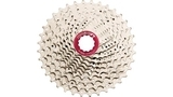 SUNRACE Cassette Sprocket "CSMX0 TAWR" 10-speed, aluminium black spider arms, aluminium spacer and lock ring, Shimano compatible, weight: 341g