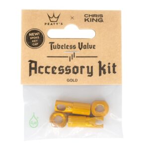 Peaty's x ChrisKing Tubeless Valves Kit gold