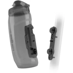 Fidlock Bottle Twist Set 590ml + Bike Base Mount - transparent black