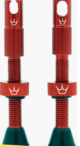 Peaty's x ChrisKing Tubeless Valves 42mm Red